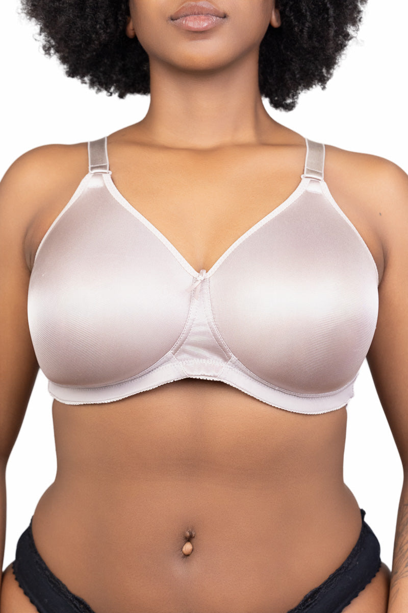 The Mae Moulded Cup Bra in Honey Champagne