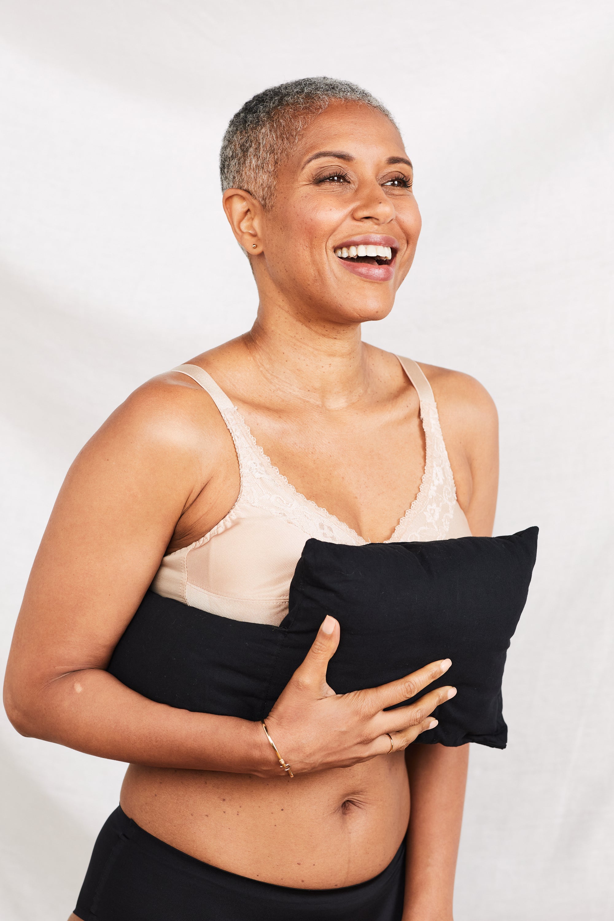 Black Recovery Pillow Post Mastectomy Care