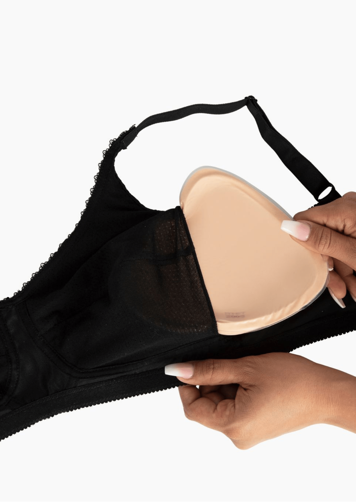 Myya Breast Form in Cashmere Beige post - mastectomy bra or breast form designed for comfort and support - Myya