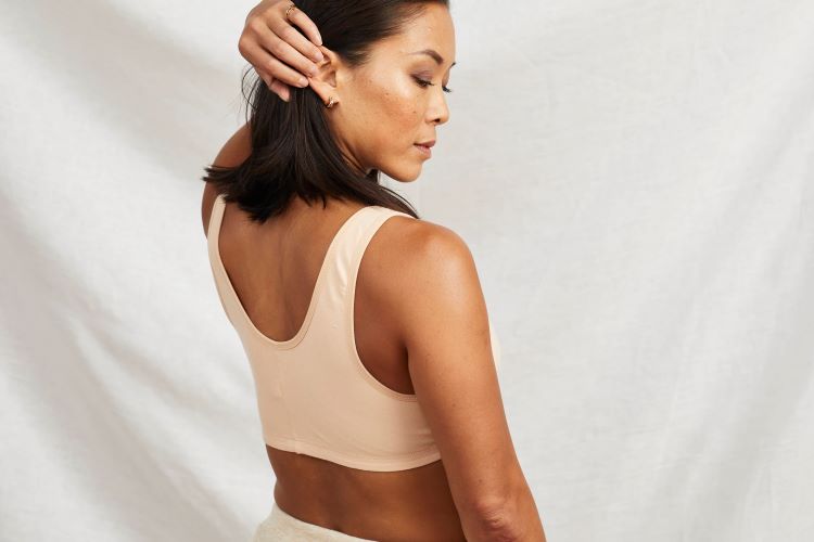 The Vivian Front Closure Bra in Honey Beige