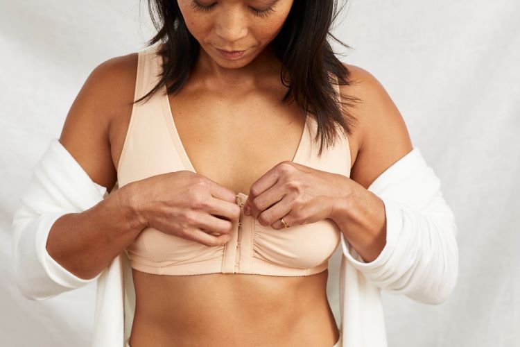 Layla Nude Zip Front Fastening Post Surgery Mastectomy Bra (8-30)